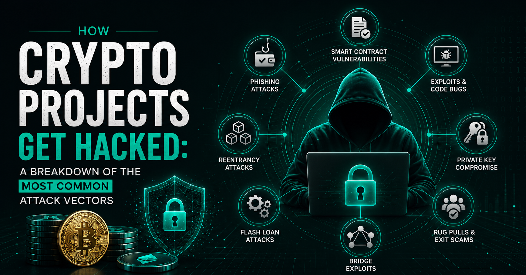 How Crypto Projects Get Hacked: A Breakdown of the Most Common Attack Vectors