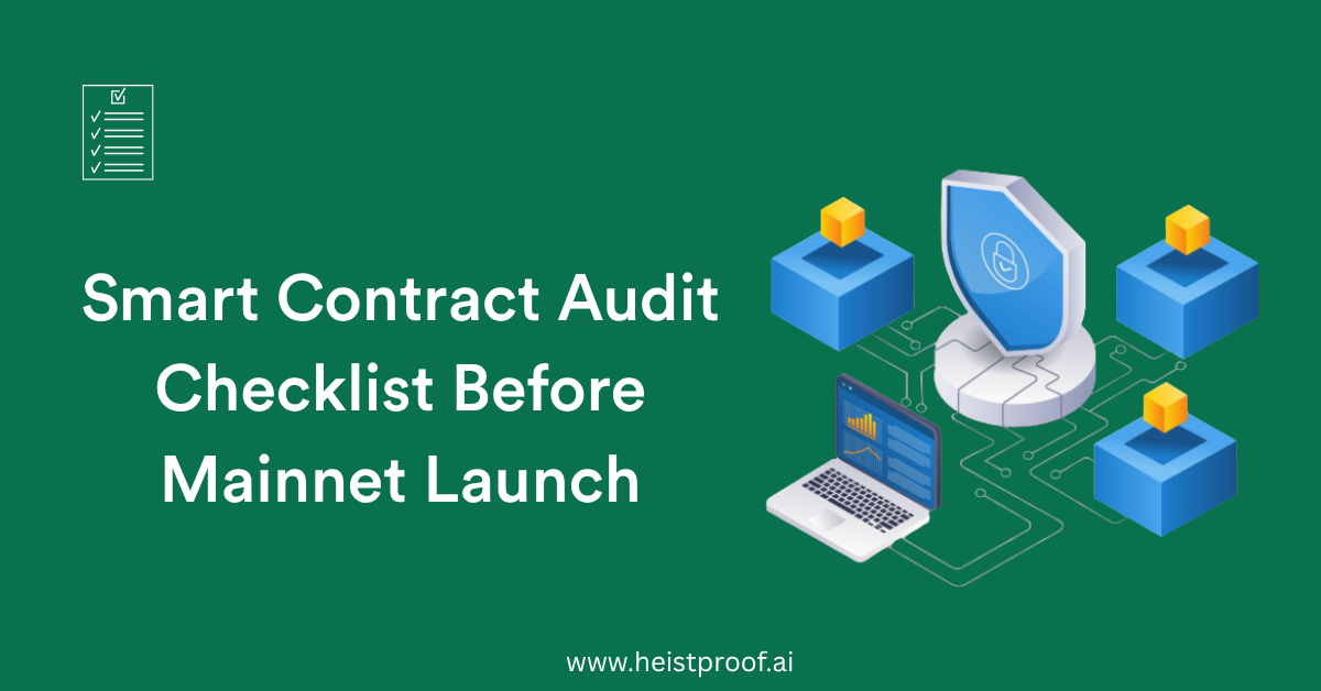 Smart Contract Audit Checklist Before Mainnet Launch